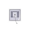 Cwi Lighting Square Matte White Led 36 In. Mirror From Our Abigail Collection 1233W36-36